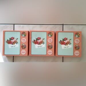 New-Set of Three Boxes of Thank You Cards